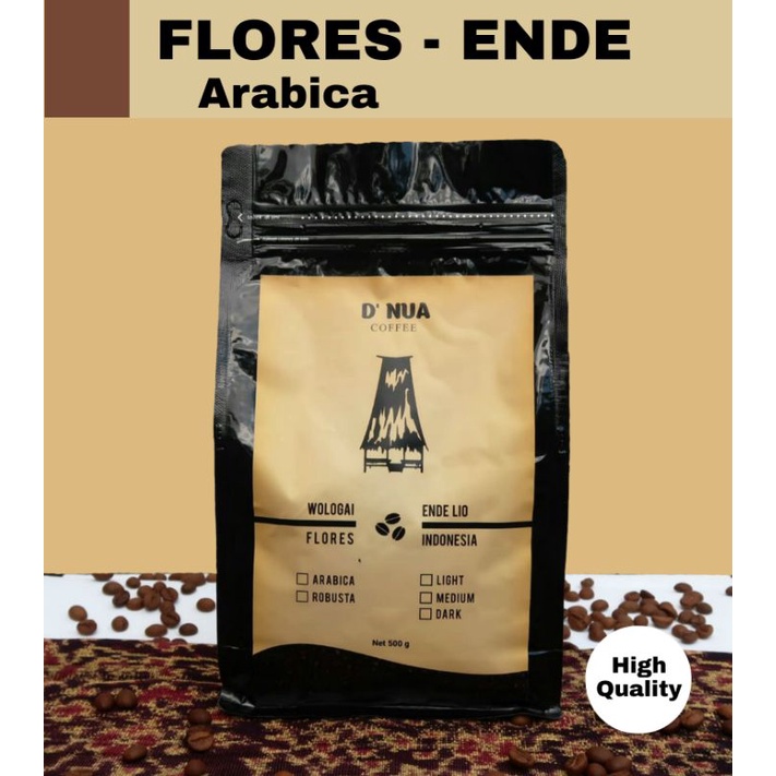 

Kopi Arabica Flores-Ende Roast Bean 500 g