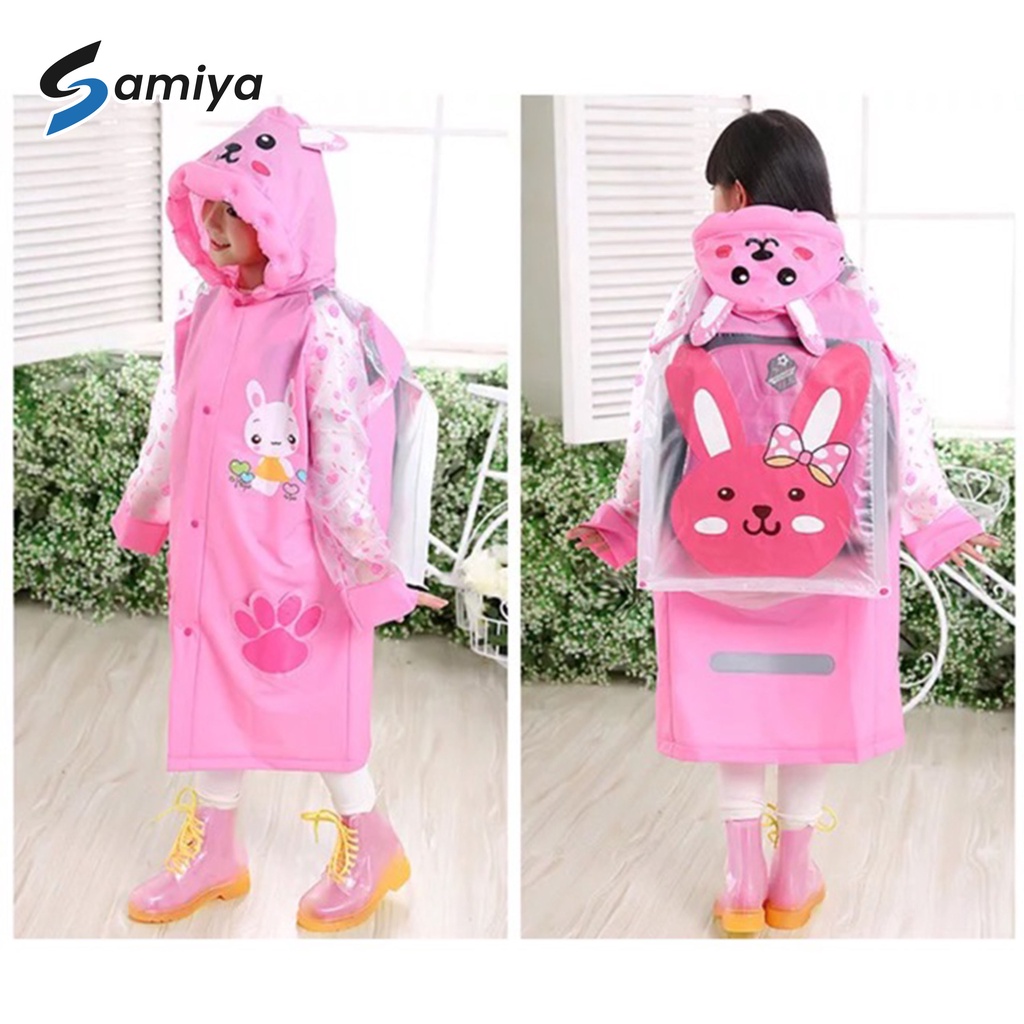 Jas hujan anak / raincoat children / jas hujan korea model tas / jas hujan lucu