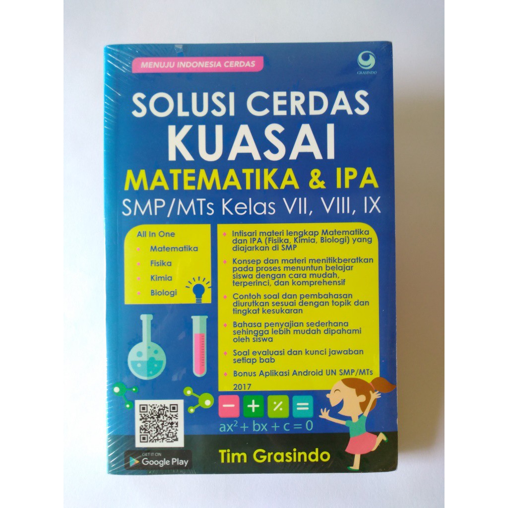 Grasindo Solusi Cerdas Kuasai Matematika Ipa Smp Mts Kls Vii Viii Ix Shopee Indonesia