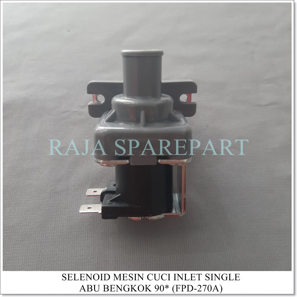 Selenoid / Water Inlet Mesin Cuci INLET SINGLE BENGKOK 90° (Merk ONECOOL)