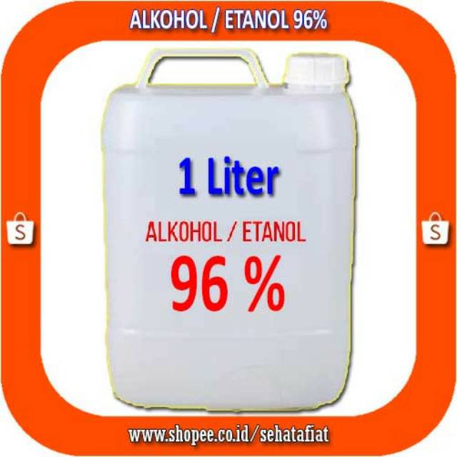 Alkohol Etanol Ethanol 96% Kemasan 1 Liter