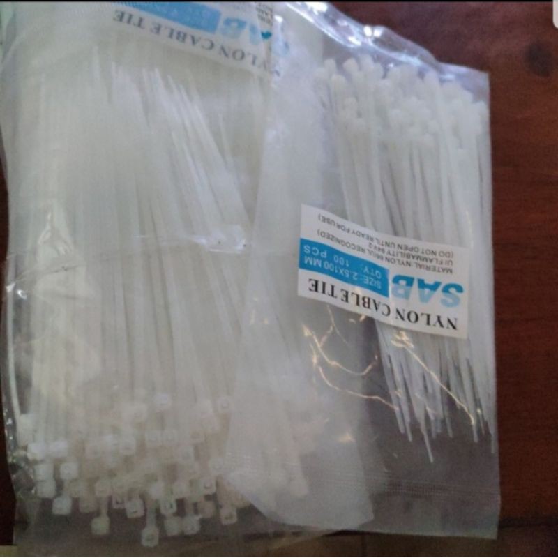 Tali Kabel tie Pengikat Bahan Plastik untuk Tanaman merambat 10 cm / kabel ties