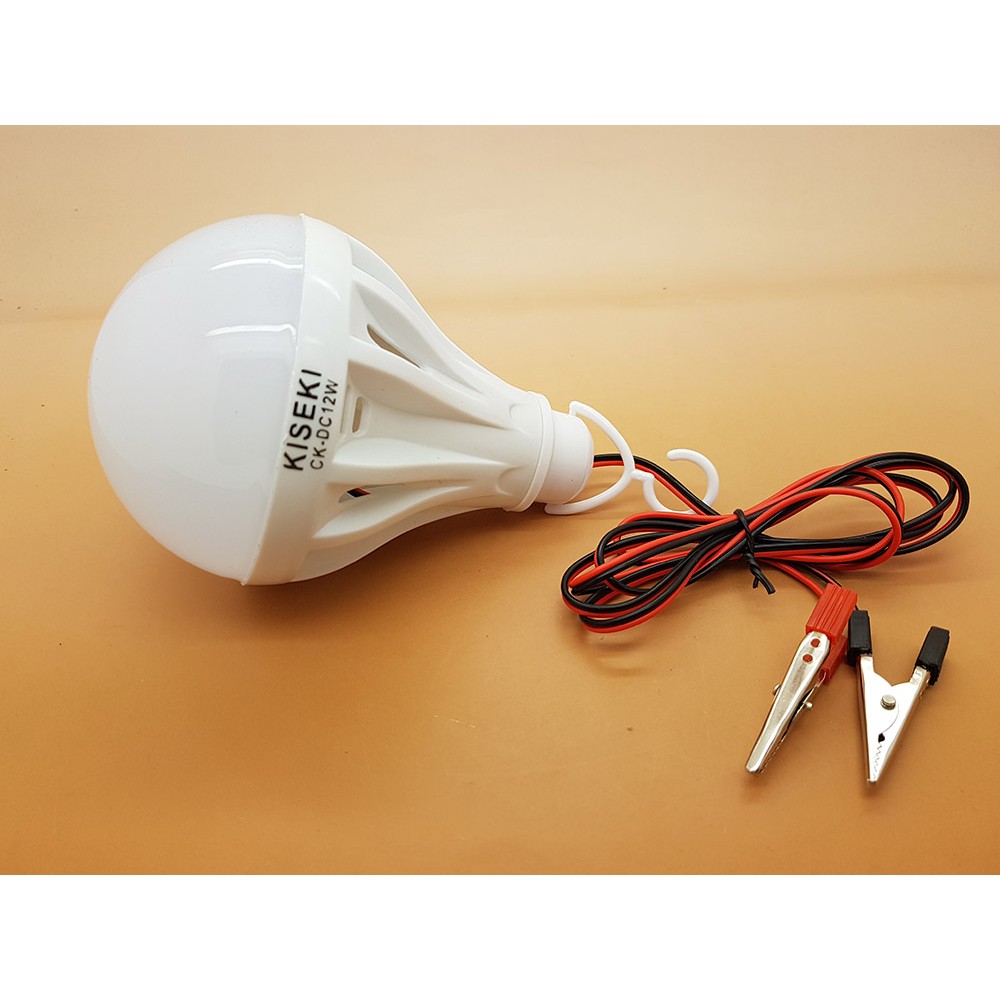 Lampu Led DC 12v KISEKI 12w - Model Lansung Jepit ke Baterai