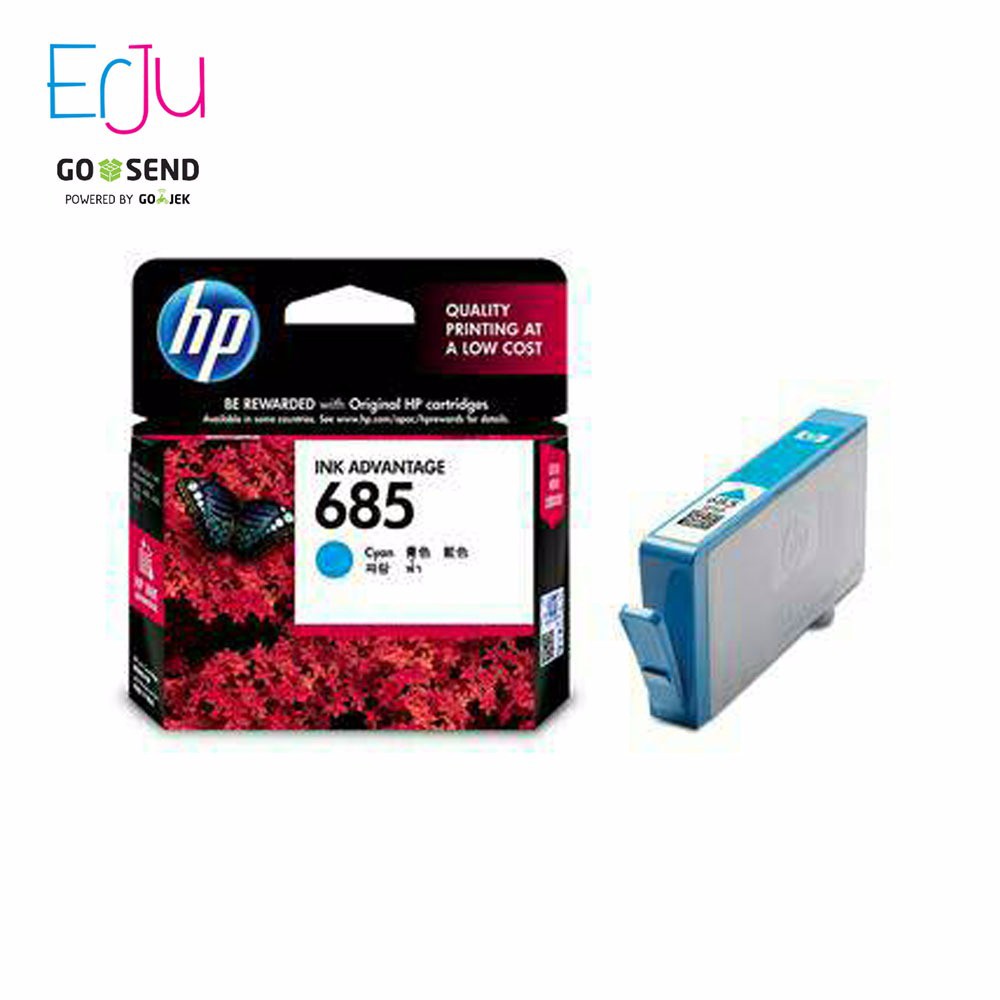 HP 685 Cyan Tinta Ink Original 3525 4615 4625 5525