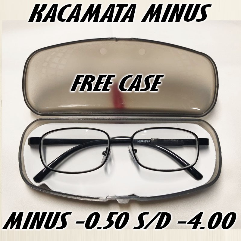 [GRATIS ONGKIR] FREE BOX KACAMATA / Kacamata Lensa Minus Standar Terbaru 0.50-4.00 Unisex