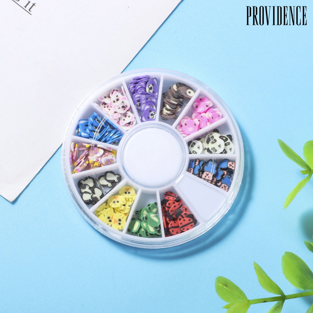 Providence 1 Kotak Hiasan Nail Art Diy Bentuk Buah / Bunga 3d Bahan Polymer Charms