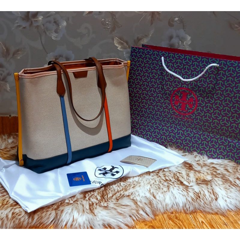 NEW TOTEBAGS TORY BURCH / MIRROR 1:1 / FREE PAPER BAG / TAS BRANDED / REAL PIC