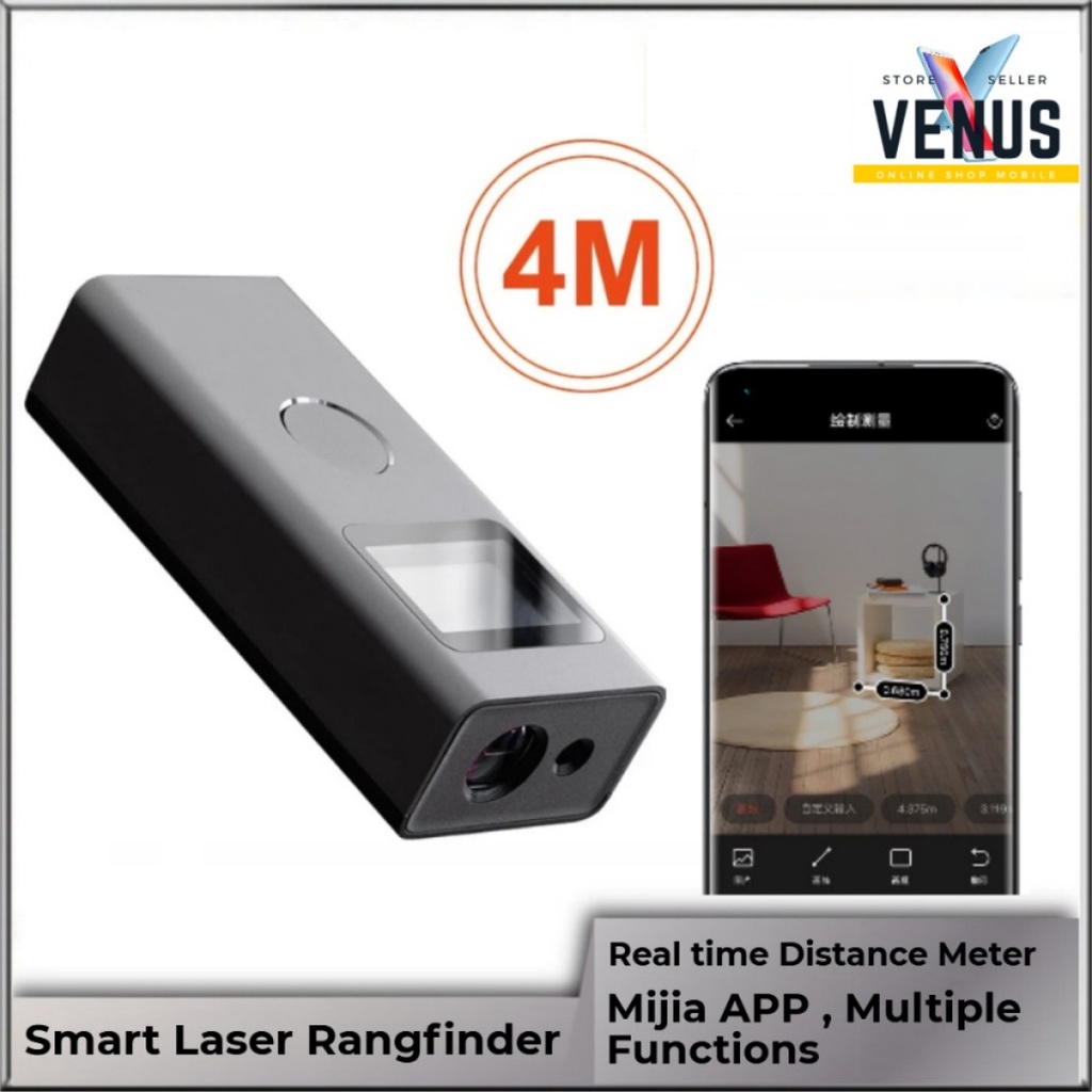 Mi Mijia 40m Smart Laser Rangefinder Alat Ukur Pengukur Dimensi