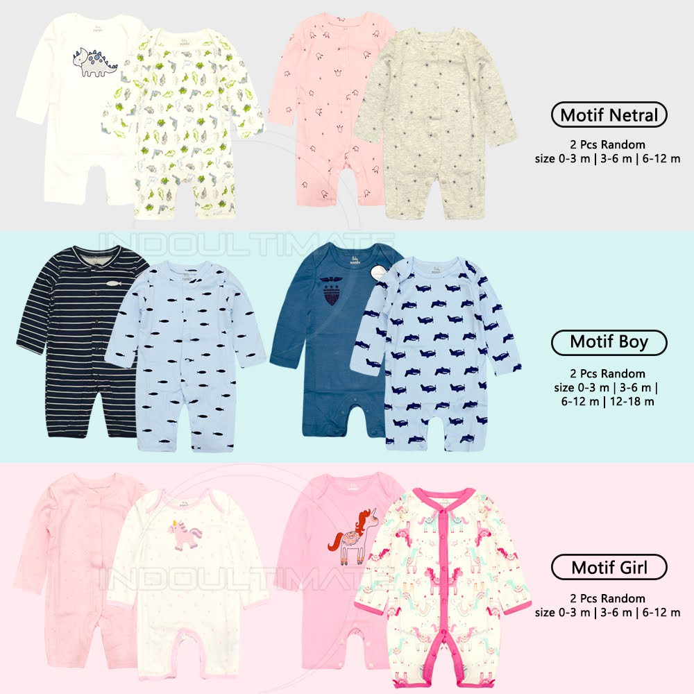 Sleepsuit jumsuit Bayi Kaki Buka 100% COTTON Jumper baju tidur piyama Kaki Buka Bayi Newborn BN-5213