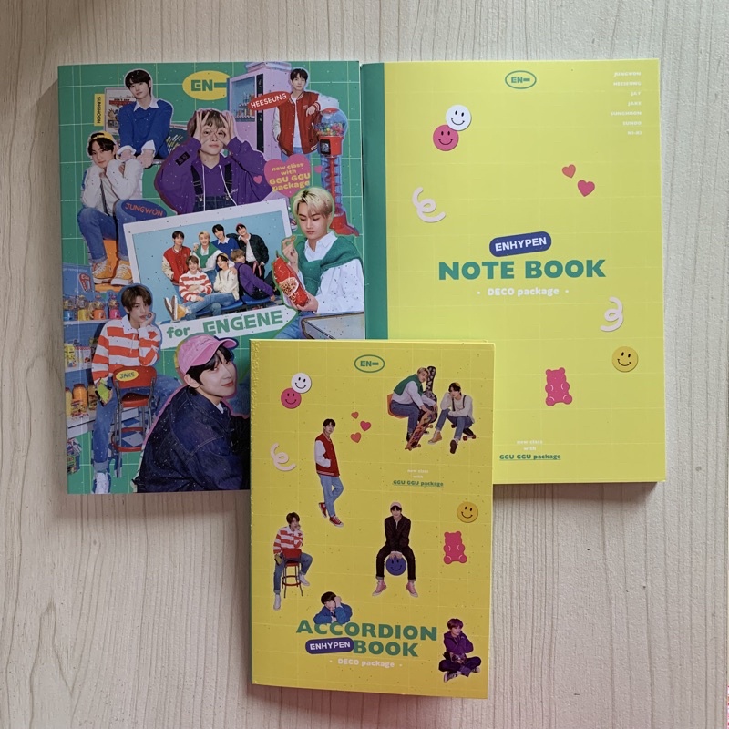 ENHYPEN GGUGGU PACKAGE NOTE SET (notebook, accordion book, gguggu book)
