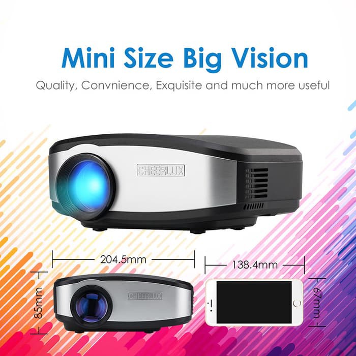 Cheerlux C6 Wifi Mini Proyektor with tv tunner vs uc46   eug600d c6d