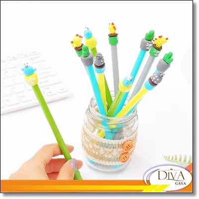 

Pulpen Anak Karakter kaktus / Pulpen tulis lucu
