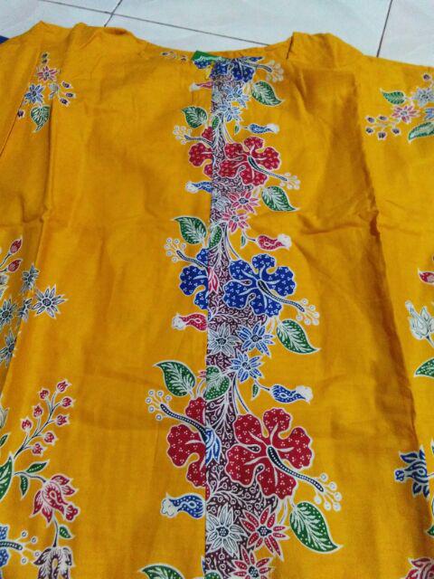 Aserehe Zigzag Tunik Jumbo Batik Mataraman Sogan Camaline Seragam Kantor Kerja Xxl Ld 132