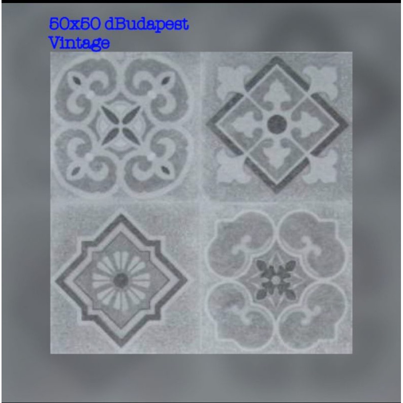 Roman keramik dBudapest Vintage size 50x50 KW1