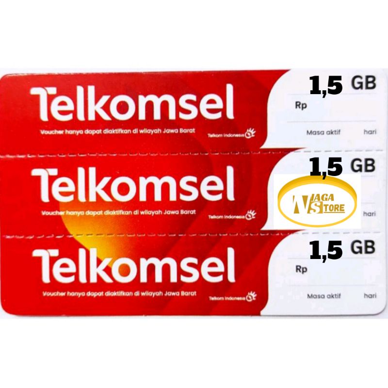 Voucher Telkomsel 1,5GB Jabar