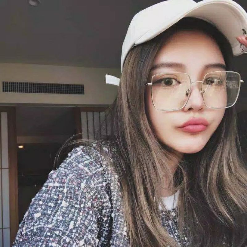 Kacamata Kotak Frame Gaya Metal / Kacamata Fashion /  Kacamata Korea