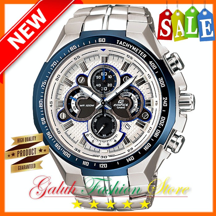Jam tangan pria Casio edifice EF 554 / EF554 Blue ori BM + Box set     ⠀⠀⠀⠀⠀⠀⠀⠀⠀