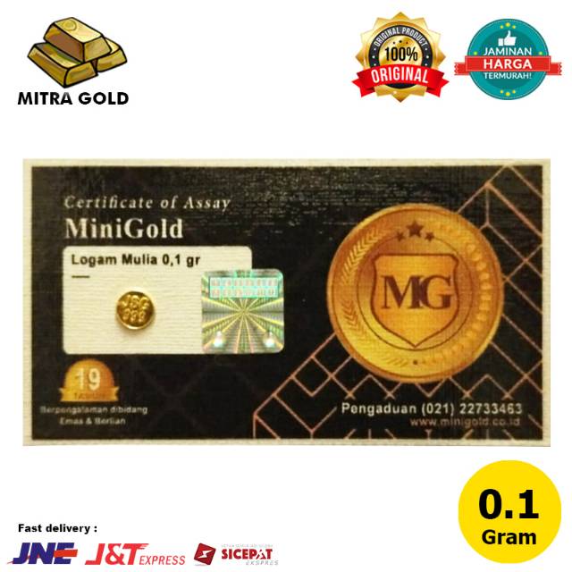 Logam Mulia LM Mini Gold 0.1 Gram