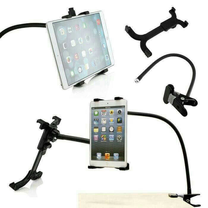 BAROKAH GAMIS TRIPOD HOLDER UNTUK IPAD TABLET TAB HP SMARTPHONE MOBIL KANTOR RUMAH