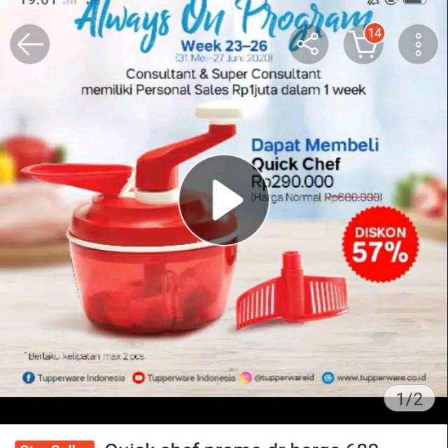Tupperware promo