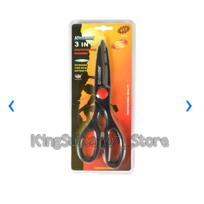 

~@~@~@~@] Gunting Serbaguna 3 In 1 Krisbow 21 Cm - Hitam