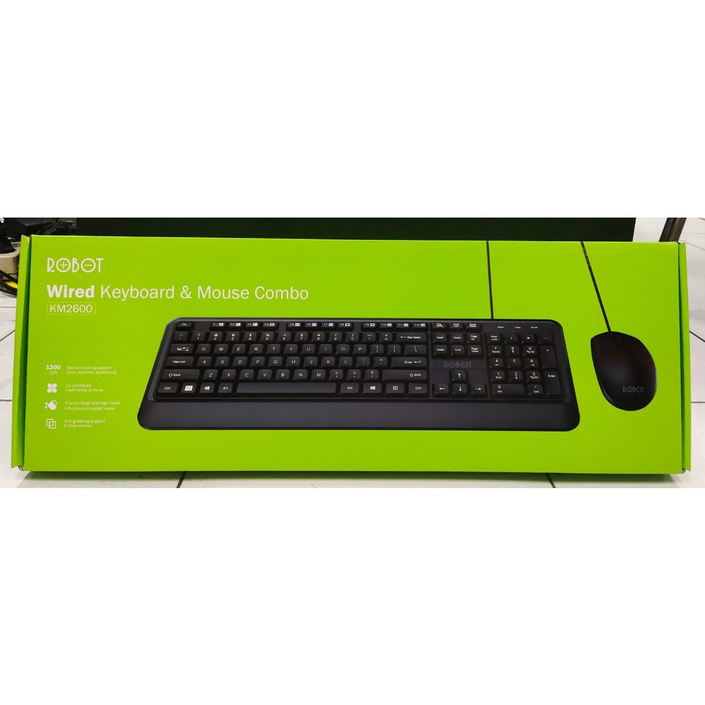 ROBOT KEYBOARD MOUSE WIRED COMBO KM2600