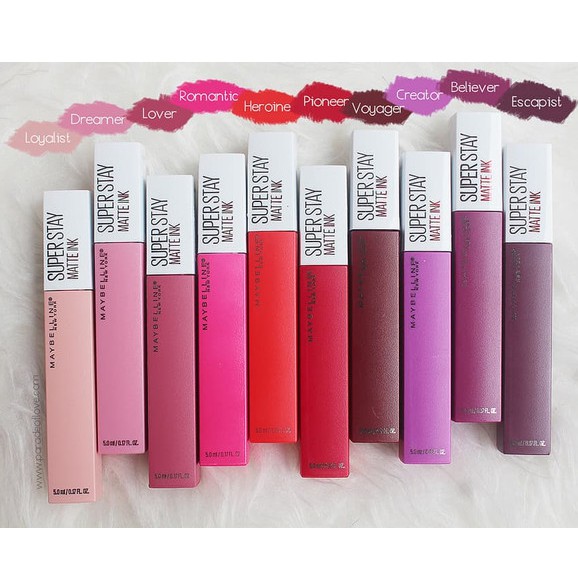 ☘️ CHAROZA ☘️ MAYBELLINE SUPERSTAY / Super Stay Matte Ink (PART-I)