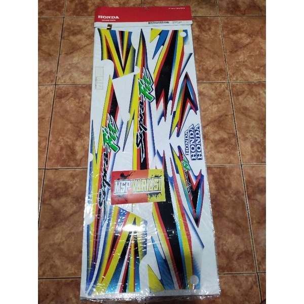 Striping List Stiker Supra fit lama original AHM Full Biru ( 871X0 KTL 890ZC )