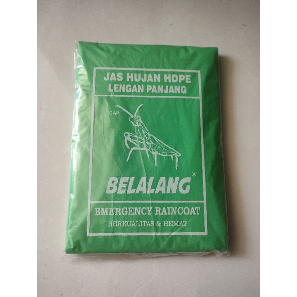 Jas Hujan Plastik Tebu dan Belalang Panjang Poncho HDPE