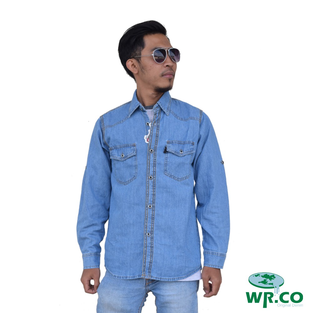 kemeja jeans / kemeja denim / chambray
