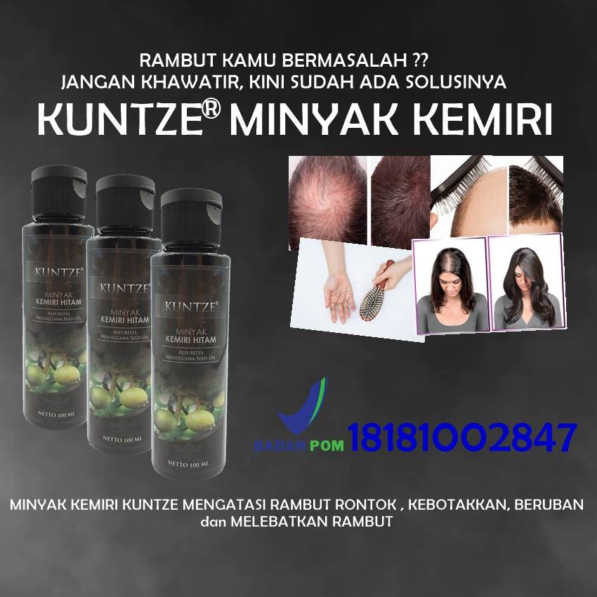 (BOSS) KUNTZE Minyak Kemiri Hitam BPOM