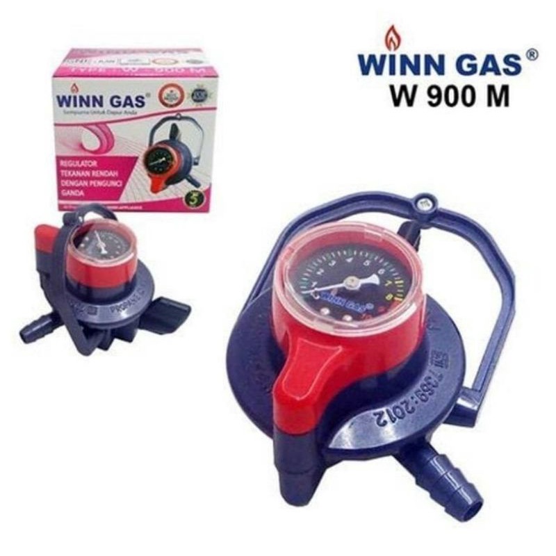 WIN GAS REGULATOR TEKANAN RENDAH DENGAN PENGUNCI GANDA W-900 M/W-900NM/W800M