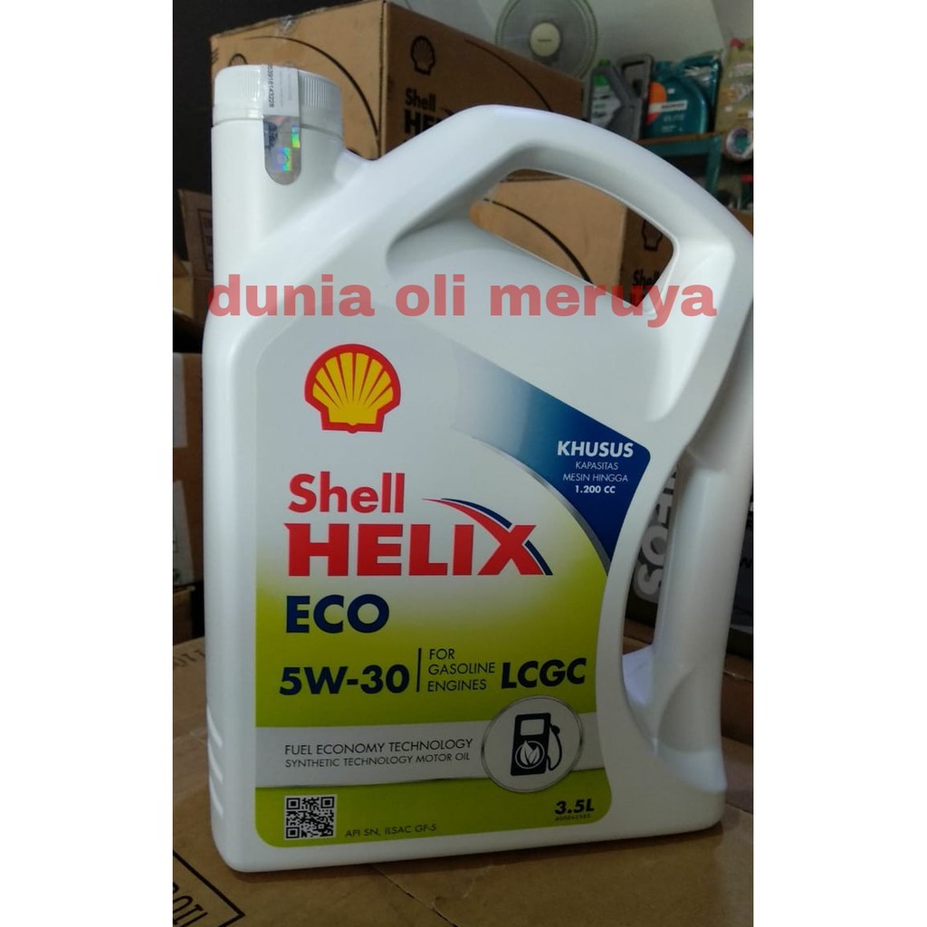 Oli shell helix eco 5w-30 3.5 liter