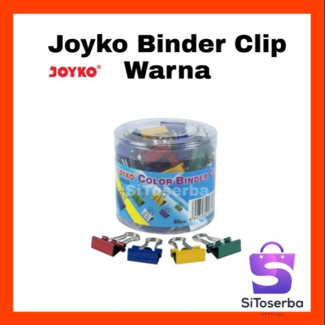 10 PCS BINDER CLIP WARNA JOYKO - PENJEPIT KERTAS