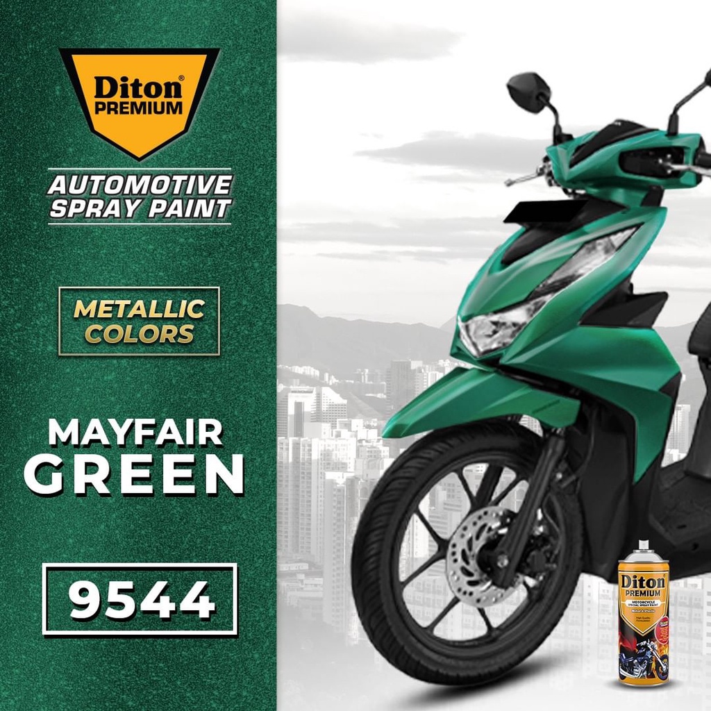 Cat Semprot DITON PREMIUM Metallic &amp; Pearl- Mayfair Green 9544 Bintang Satu