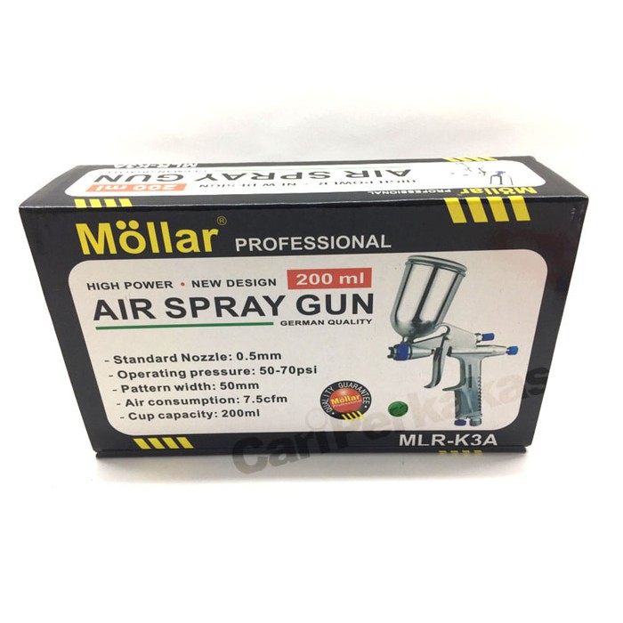 Spray Gun - Semprotan Cat Tabung Atas MOLLAR 200 Ml MLR-SG K3A