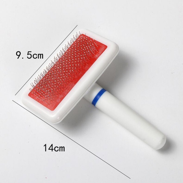 Slicker brush / sisir slicker untuk mengangkat bulu mati hewan peliharaan