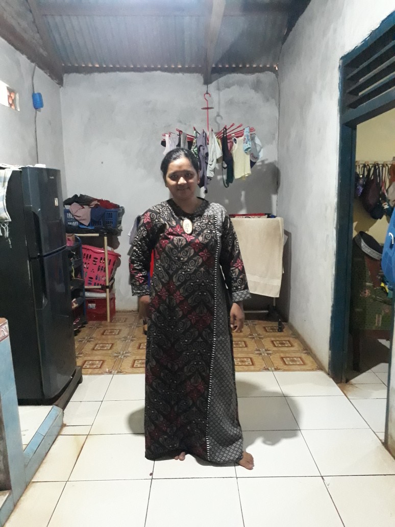 Ms Gamis Batik Sriwedari Maxi Super Jumbo Xxl Ld 110c. Bumil/busui Katun Sogan