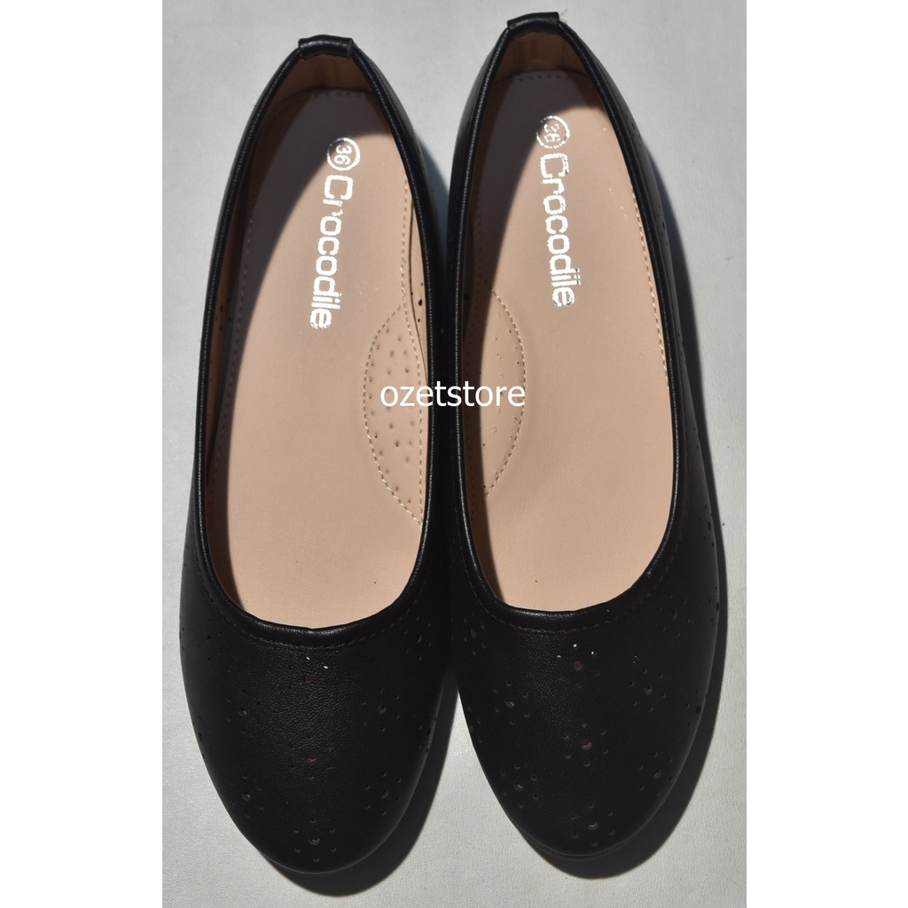 Sepatu Anak Wanita CROCODILE Hitam SWC09 ORIGINAL & REAL PICTURE