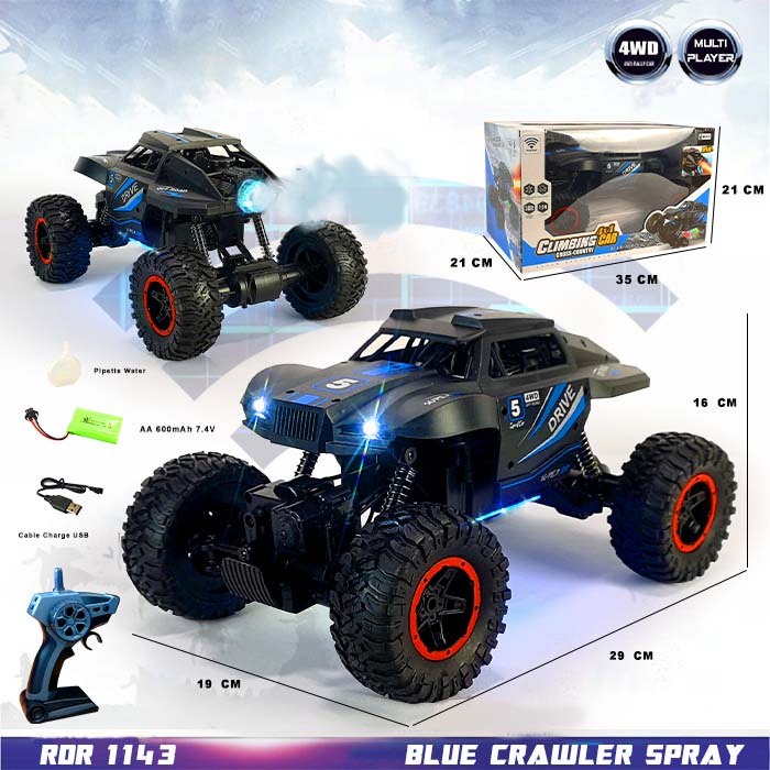 MURAH RDR1143 RDR1184 RC Asap Spray Smoke Rock Crawler Offroad Off Road Pasir Gunung Buggy Mainan Anak Mobil Remote Control Radio Control Hobi Koleksi Remot Kontrol Besar Jumbo Murah Off Road RADAR