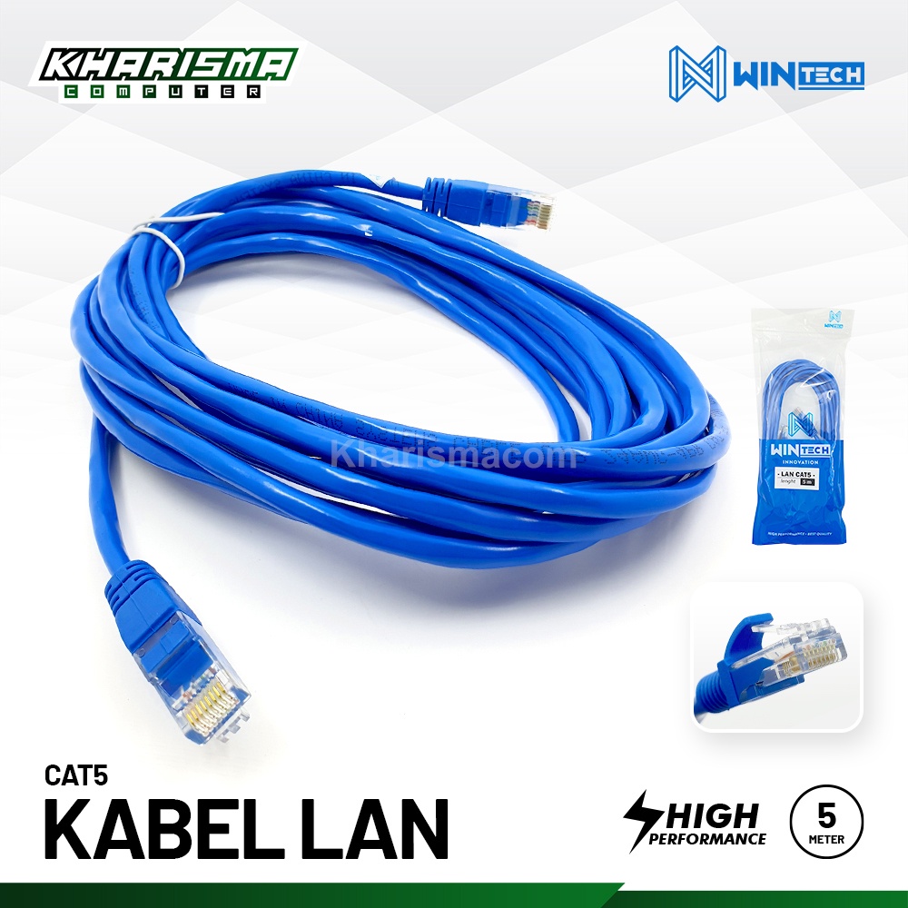 KABEL UTP LAN CAT5 - UTP CAT5 5 METER WINTECH