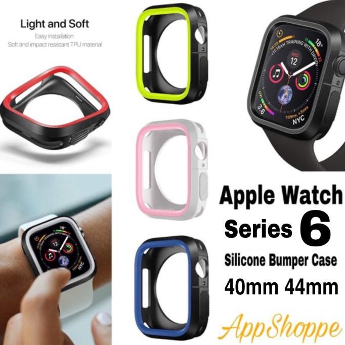 Apple Watch Series 6 Silicone Bumper Soft Case Nike Design 40Mm 44Mm