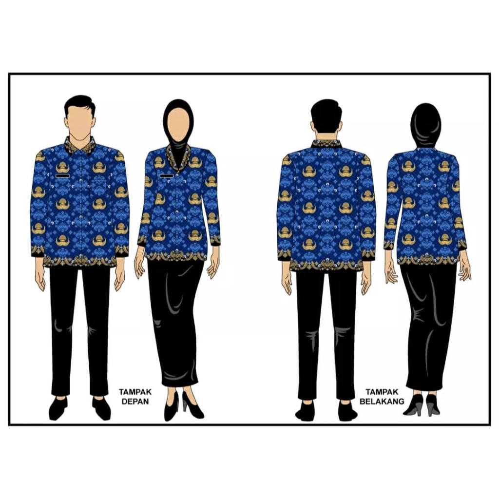 RK Kain batik seragam korpri c50s premium, bahan katun adem halus murah