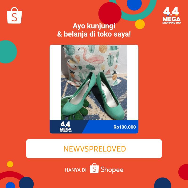 PRELOVED FIONI green heels (from Payless)