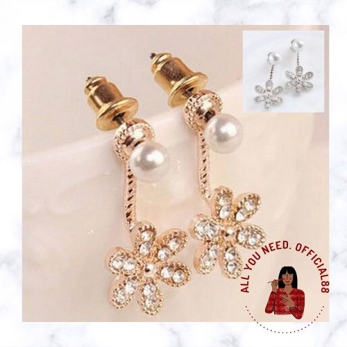 ✿AYN✿  Anting Tusuk Motif Bunga FA76  Diamond Fashion Korea Aksesoris Murah KEKINIAN