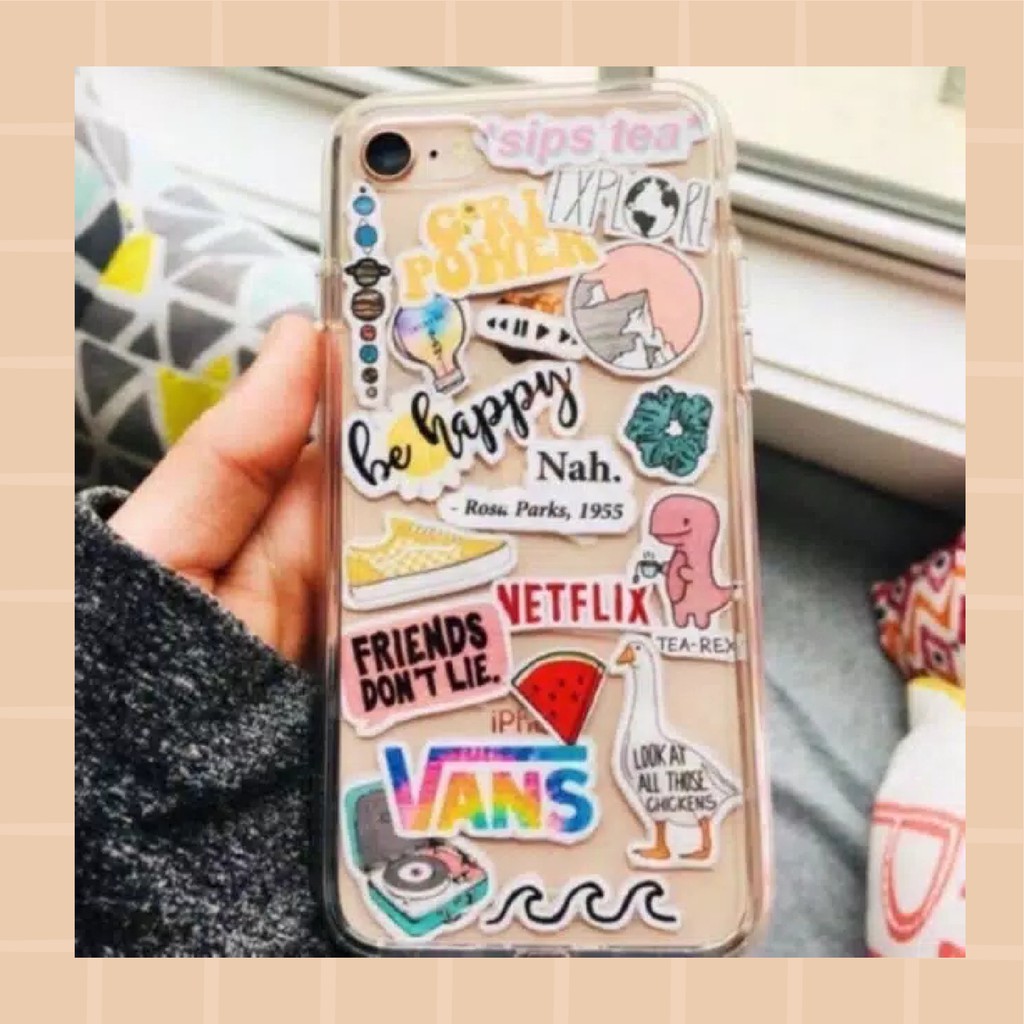 Sticker Aesthetic TERMURAH Stiker Estetik BISA COD Stiker HP Sticker Custom Shopee Indonesia