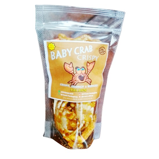 

BABY CRAB / BABYCRAB / CRABY KRIPS / BABY CRAB CRISPY / CRAB CRISPY / KERIPIK KEPITING 100GR