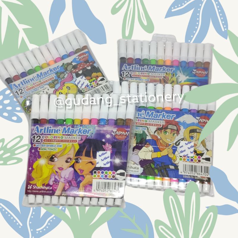 

SPIDOL 12 WARNA ARTLINE/Spidol Kecil ARTLINE / Colouring Marker