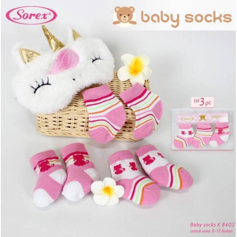 Kaos kaki bayi isi 3 0-12 bulan Sorex k8501-3 , k8401-3