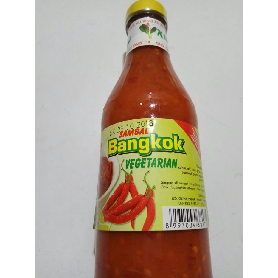 

DISKON SAMBAL BANGKOK VEGETARIAN 340 ML - XU XING !